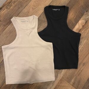 Abercrombie & Fitch Soft A&F Rib tank set in M